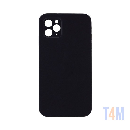 Funda de Silicona con Marco de Cámara para Apple iPhone 11 Pro Max Negro